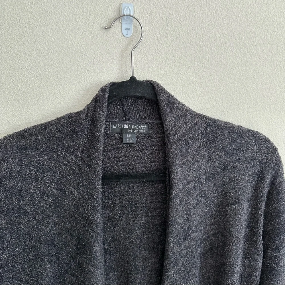 BAREFOOT DREAMS CozyChic Lite Island Wrap Grey Small Medium - Picture 12 of 13